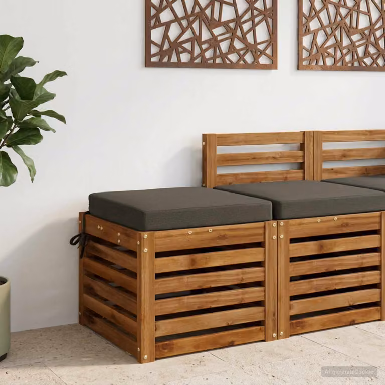 Cuscino per sedile vidaXL SOEST in poliestere con rivestimento rimovibile, colore antracite