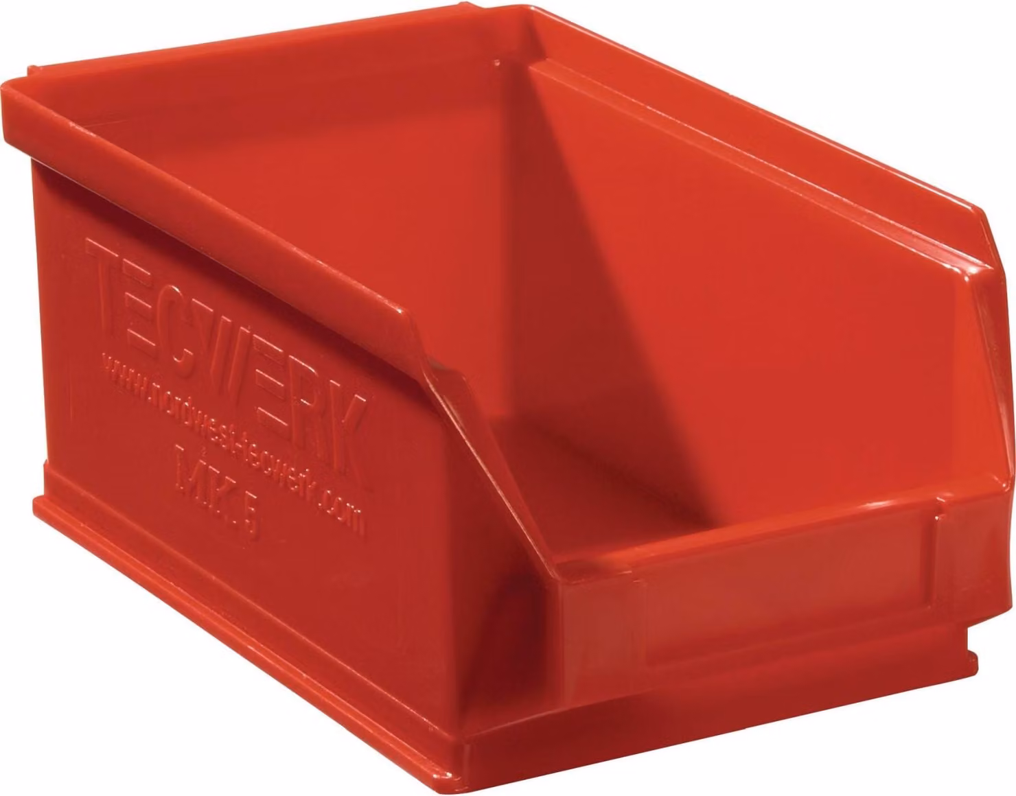 Contenitore aperto L160/140xL100xH75mm PE rosso