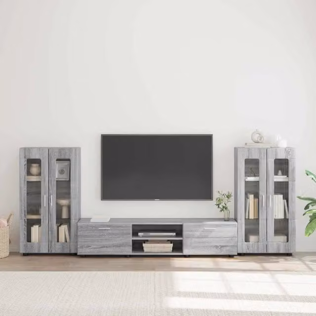Set mobile TV FLORIN 3 pz Grigio Sonoma Legno ingegnerizzato 3397940