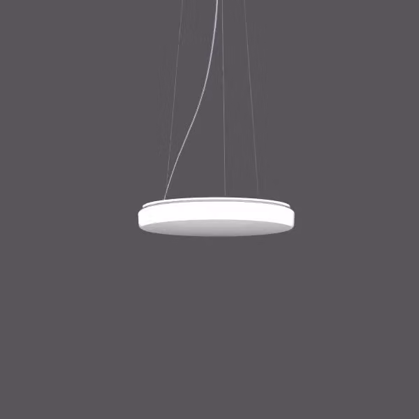 RZB FLAT POLYMERO KREIS SLIM, LED, 3000 K, 1900 lm, IP40, Bianco