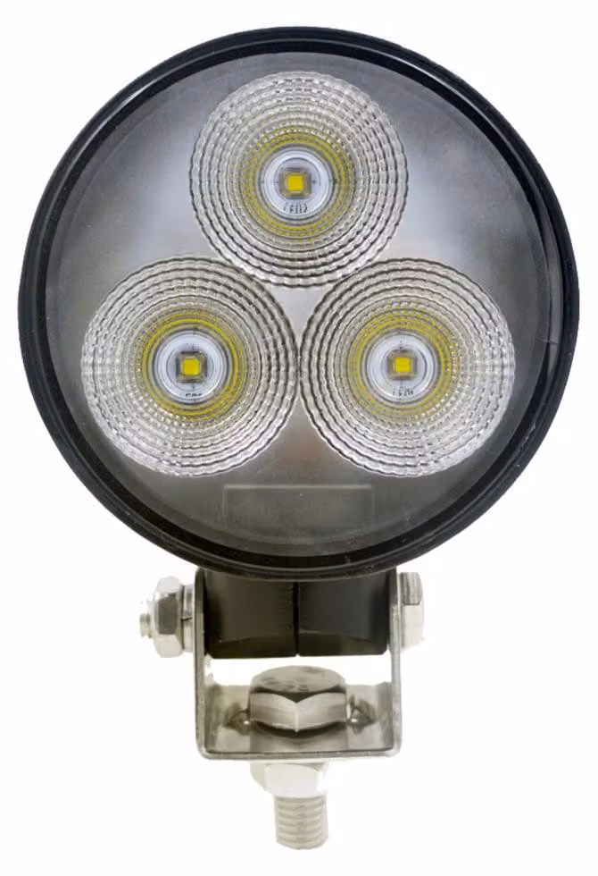 Lampada alogena a LED 1800 lm, 8,5 cm, 30 W PRO per trattori e mietitrebbiatrici