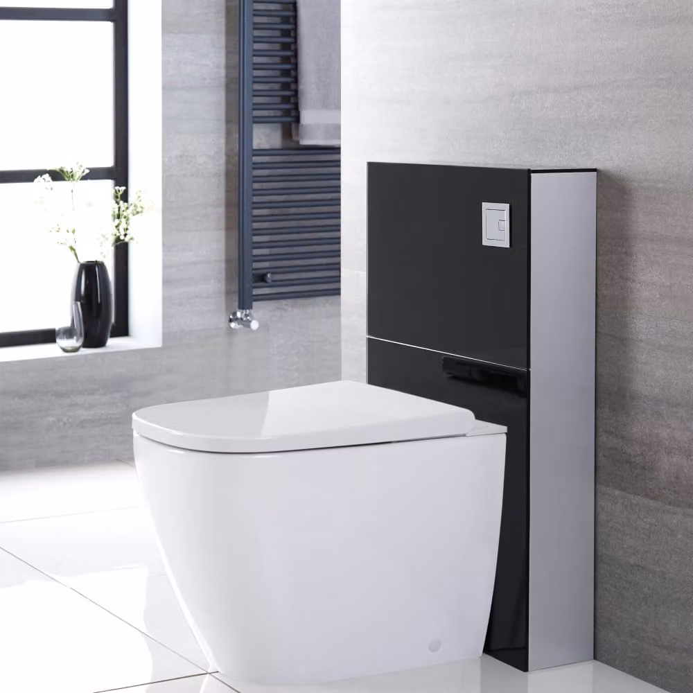 Smart Toilet A Terra Stile Giapponese Con Kit Fissaggio Nero 500mm – Saru