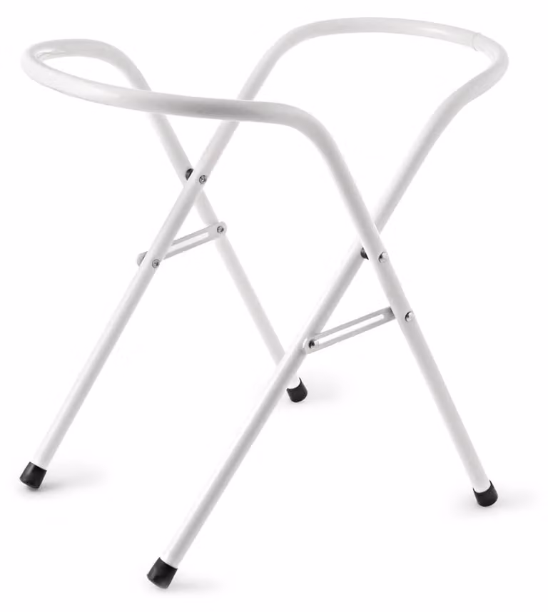 Supporto per bidet, struttura verniciata bianca, stabile, facile da installare, ideale per il bagno