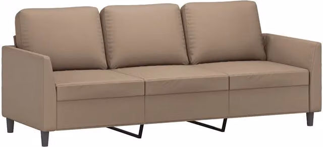 Divano | Divano da soggiorno | Sofa a 3 Posti Cappuccino 180 cm in Similpelle