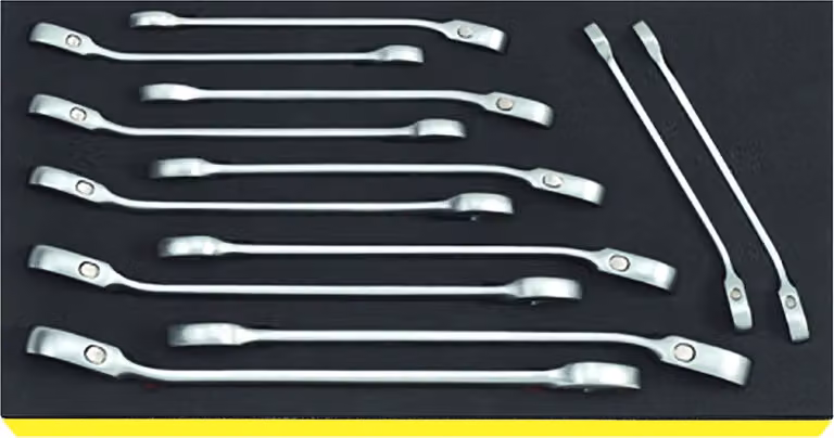Stahlwille TCS 17/12 Chiave combinata a cricchetto OPEN-RATCH in TCS, 12 pezzi 96830649