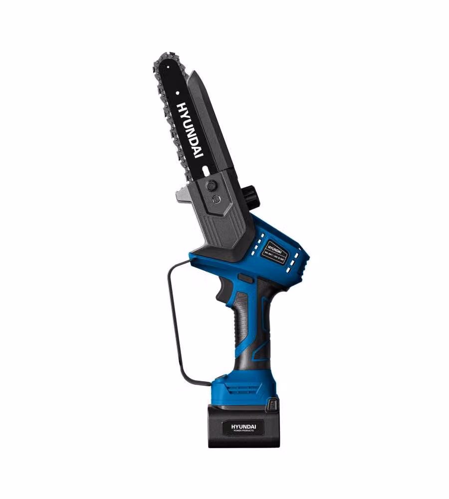 Hyundai Mini sega elettrica 18V 150mm Blu/Nero con batteria e kit