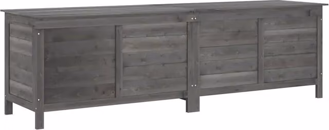 Contenitore Giardino Antracite 198,5x50x56,5 cm Massello Abete CFW4805074