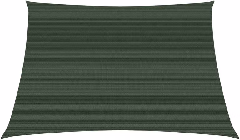 The Living Store Tenda da sole 160 g/m² Verde scuro 3/4x2 m HDPE