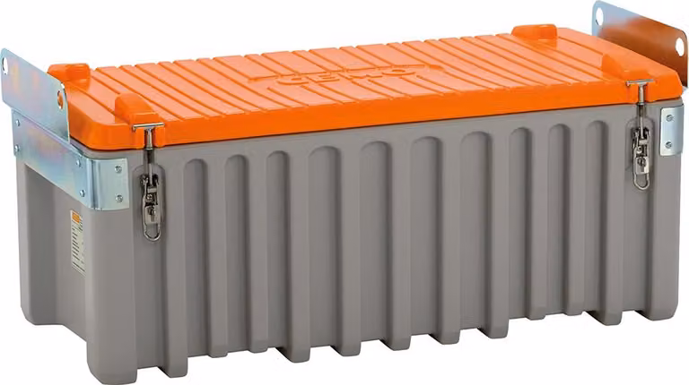 CEMbox 250 grigio/arancione 250 litri, con rubinetto