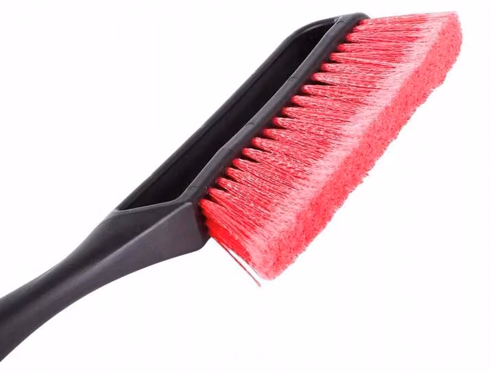 Verk 10118 Raschiaghiaccio per auto con scopa 2 in 1 rosso