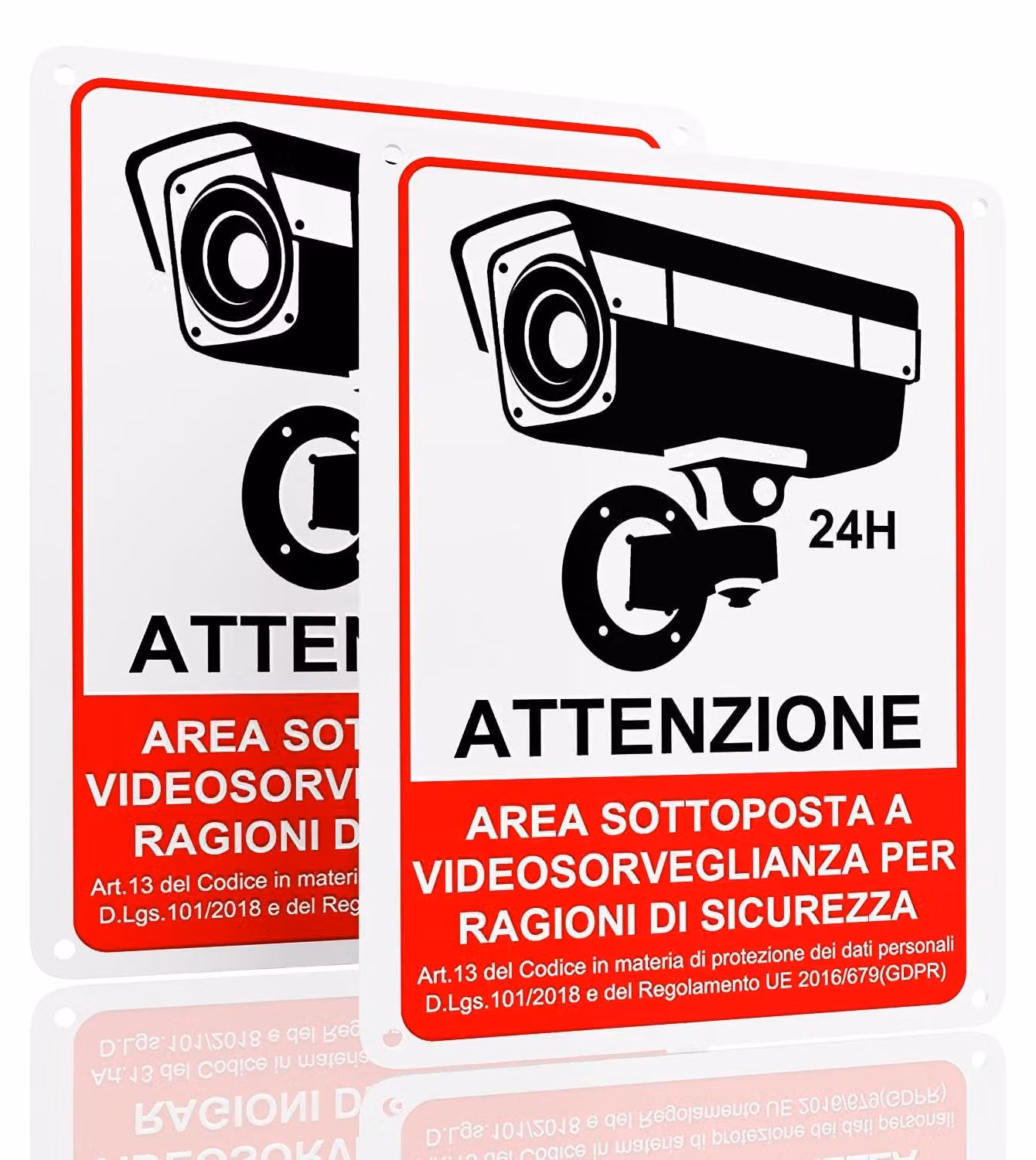 Telecamera di sorveglianza, alloggiamento in alluminio (set da 2)