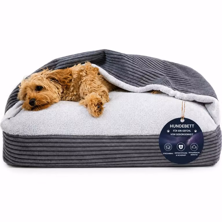 Cuccia ortopedica per cani, cuccia a tana che allevia le articolazioni M 70 × 55 cm, grafite