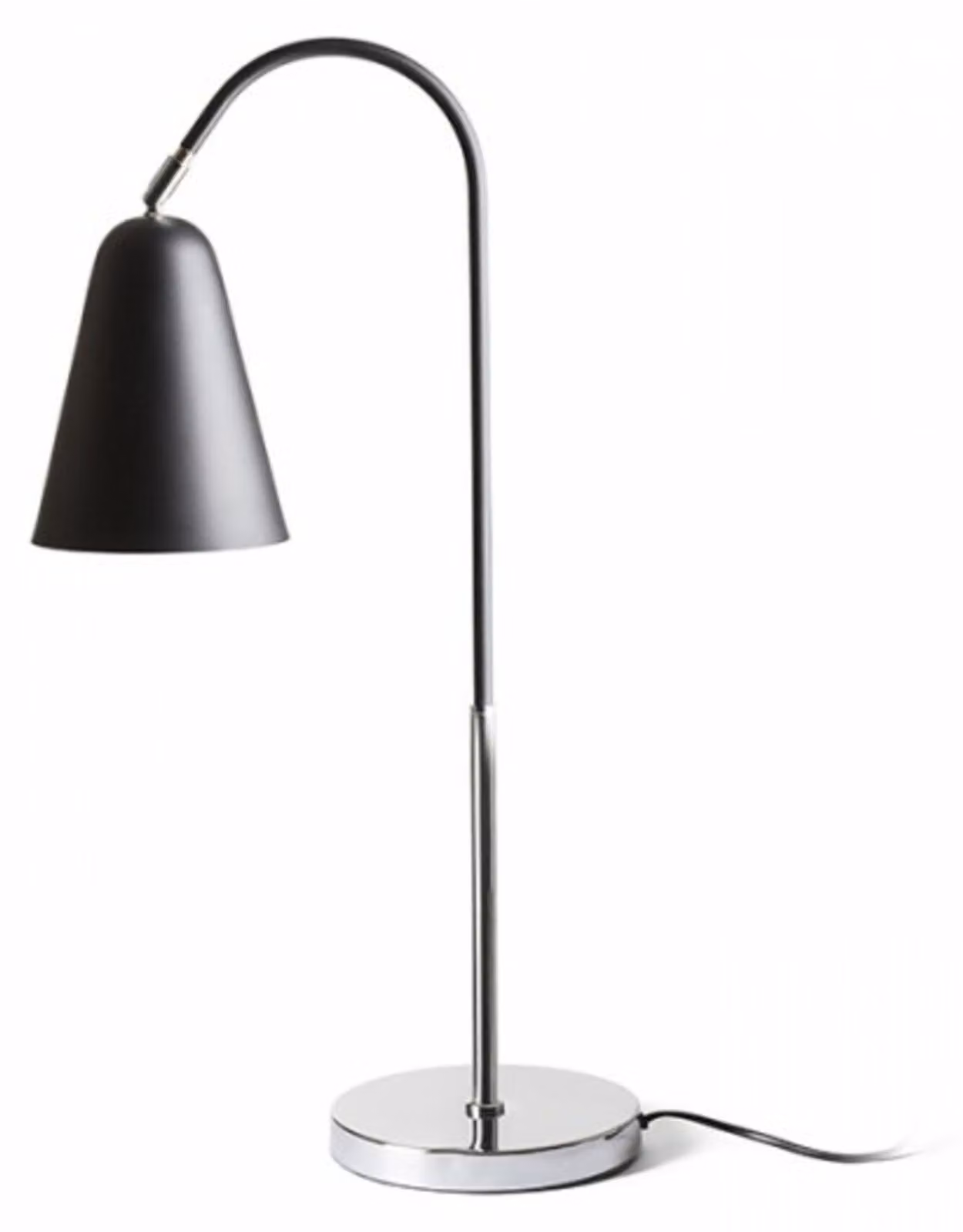 GARBO lampada da tavolo cromo nero 230V LED E27 15W