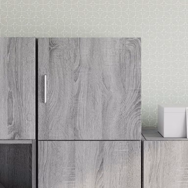 Mobile a parete vidaXL Grigio Sonoma in legno multistrato e MDF, L 40 cm x P 42,5 cm x H 40 cm