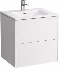 Laufen Pro S - Mobile con lavabo, 600x610x500 mm, 2 cassetti, bianco lucido H8649602611041