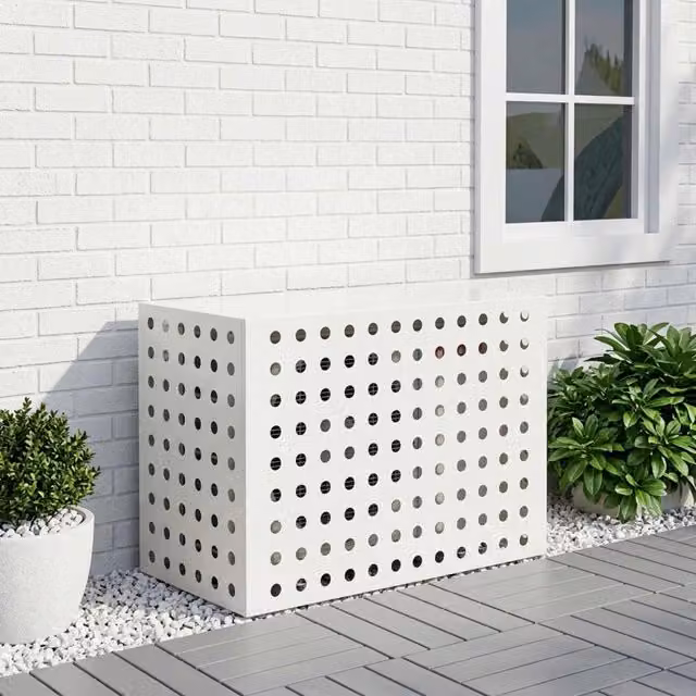 Copertura per condizionatore d'aria vidaXL Bianco L/P/H: 100 x 50 x 70 cm