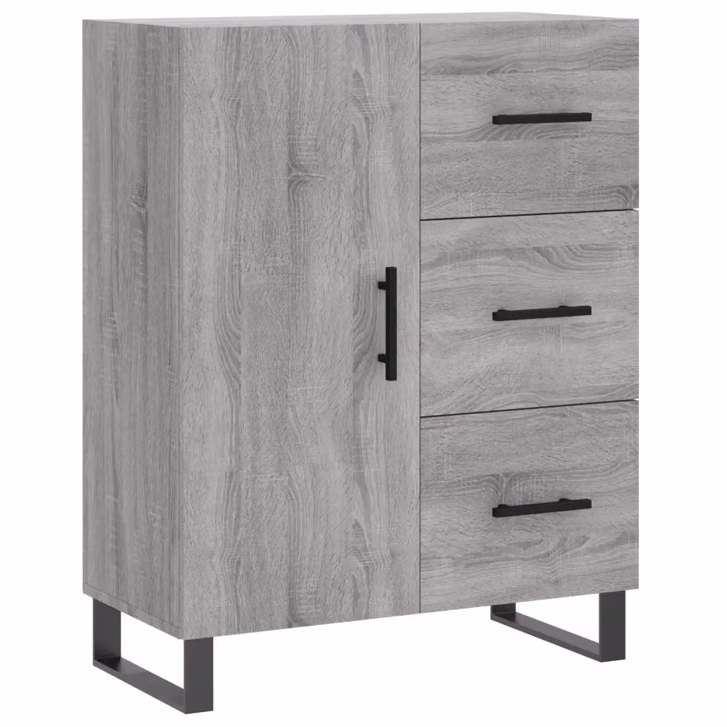 Credenza Buffet Armadio da Cucina Design Mania Grigio Sonoma L: 69,5 cm, P: 34 cm, H: 90 cm – 2
