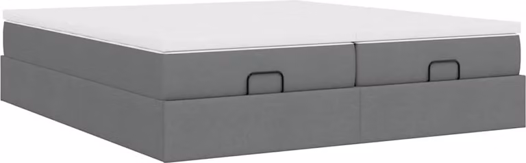 Struttura Letto Pouf con Materassi 180x200 cm in Tessuto