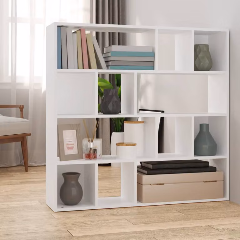 Libreria/Divisorio vidaXL Bianco Moderno L: 105 cm, P: 24 cm, H: 102 cm