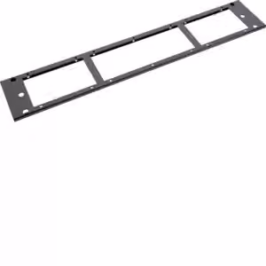 Mascherina frontale/posteriore Hager, misura 1600x200, RAL 9005, MES-SOBA1602