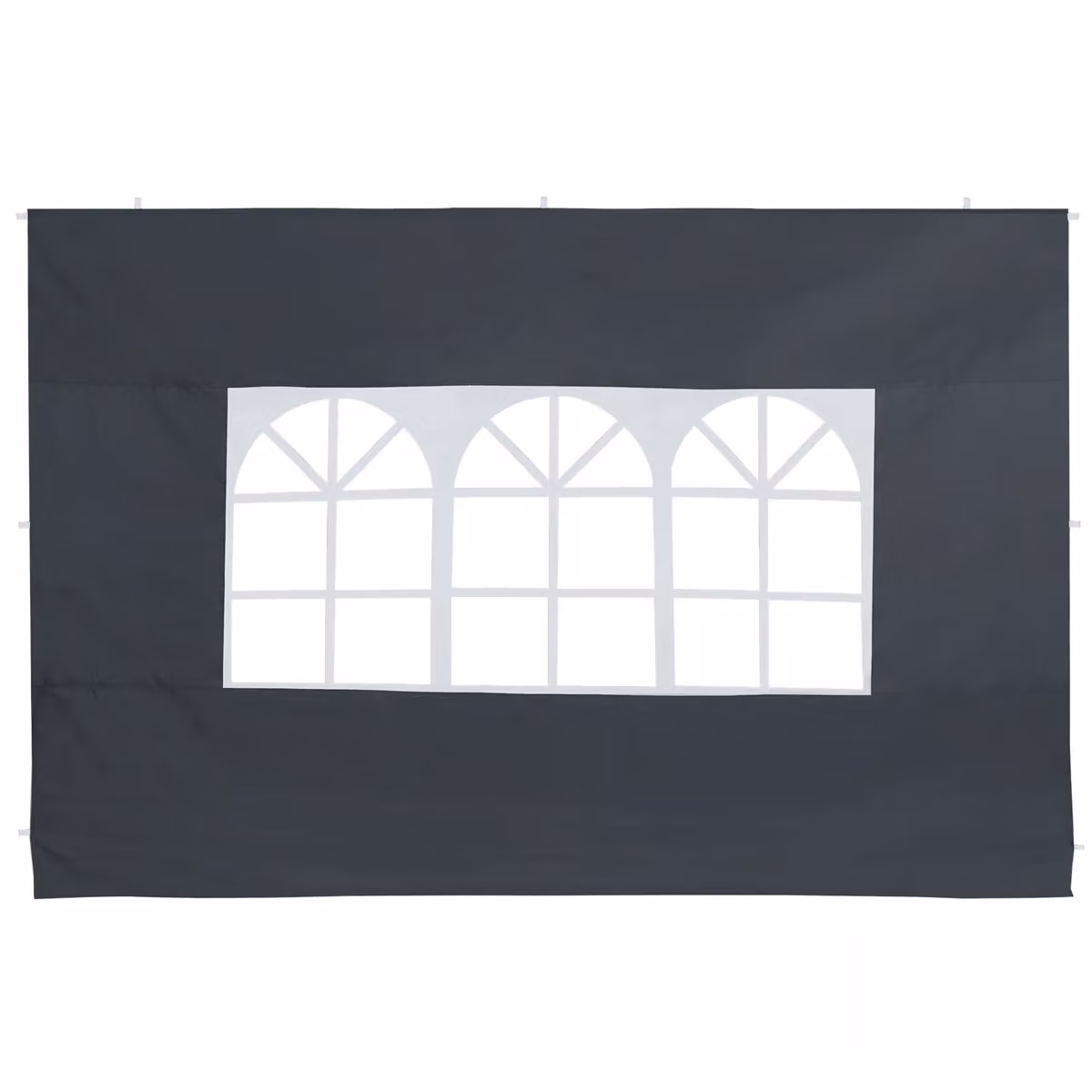 Set di 2 pareti laterali pieghevoli per padiglione Deuba® in poliestere, colore antracite, L: 300 cm, H: 200 cm – 2