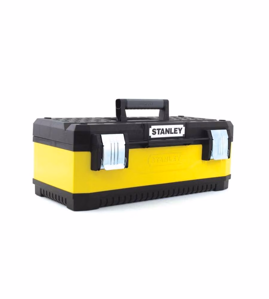 Cassetta per attrezzi Stanley con vaschetta in metallo e plastica, Giallo e Nero, L: 50 cm, P: 29 cm, H: 22 cm – 2