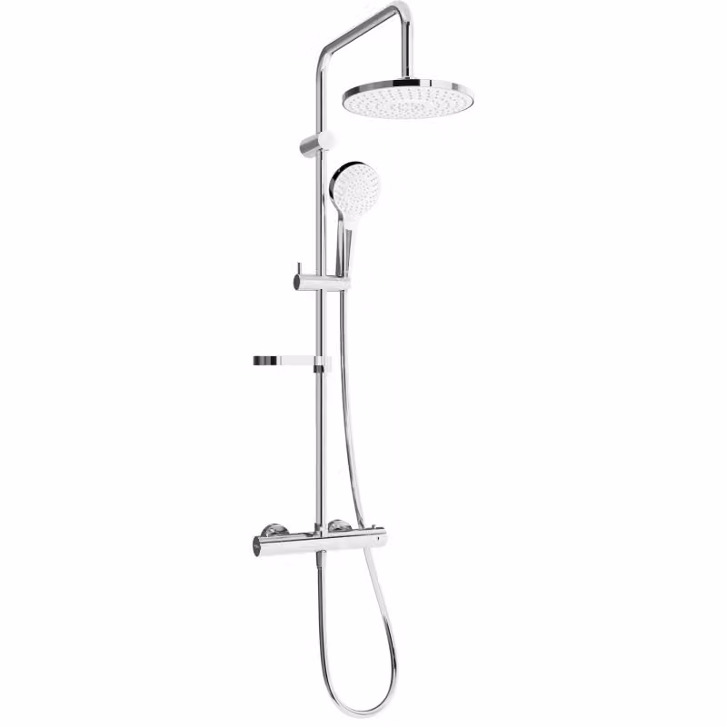 KX05 Colonna doccia con miscelatore termostatico, cromo / bianco (771500591-00)