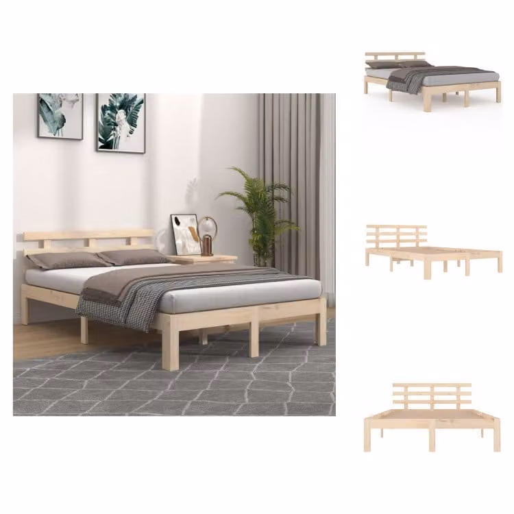 vidaXL Letto in legno massiccio 200x200 cm - Letti & reti