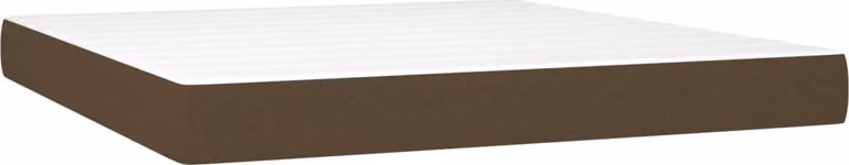 Materasso a Molle Insacchettate Rigidità Media Marrone Scuro 160x200x20 cm