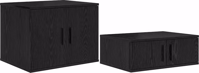Armadio di stoccaggio moderno funzionalità 108 x 41 x 40 cm in legno ingegnerizzato rovere nero 02_0052119