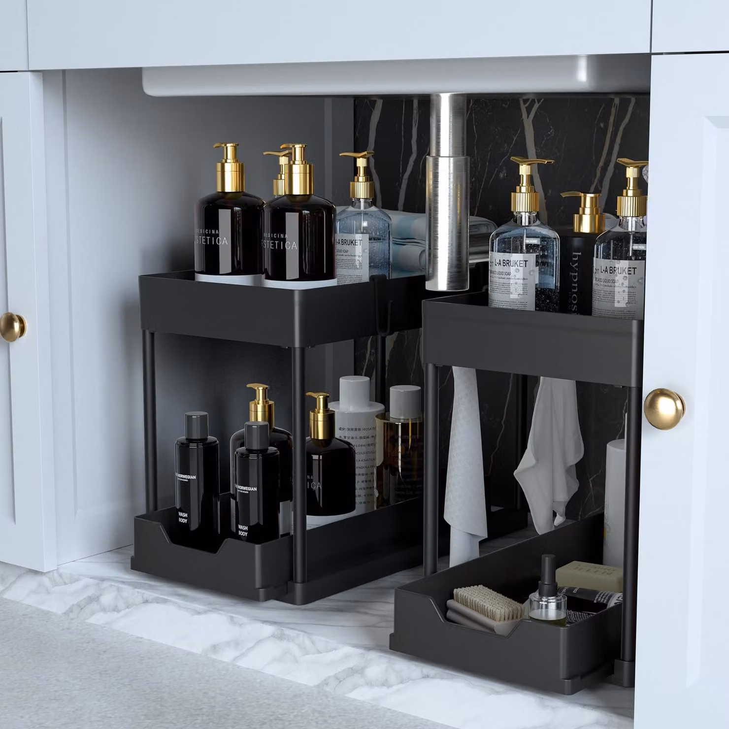 Omgoods - Set di 2 organizer per cassettiere con cassetto estraibile