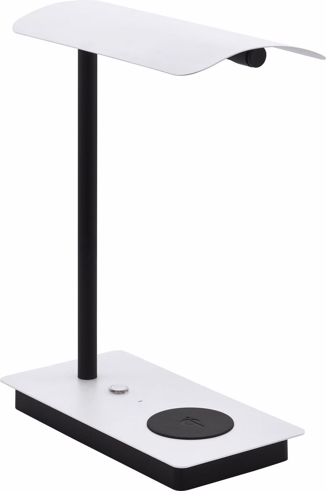Eglo Lampada da tavolo a LED Arenza, bianca, nera, dimmerabile, con funzione di ricarica per smartphone
