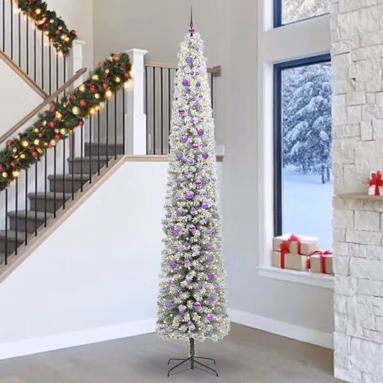 Albero di Natale artificiale vidaXL verde con 300 LED luce bianca calda, Altezza: 300 cm