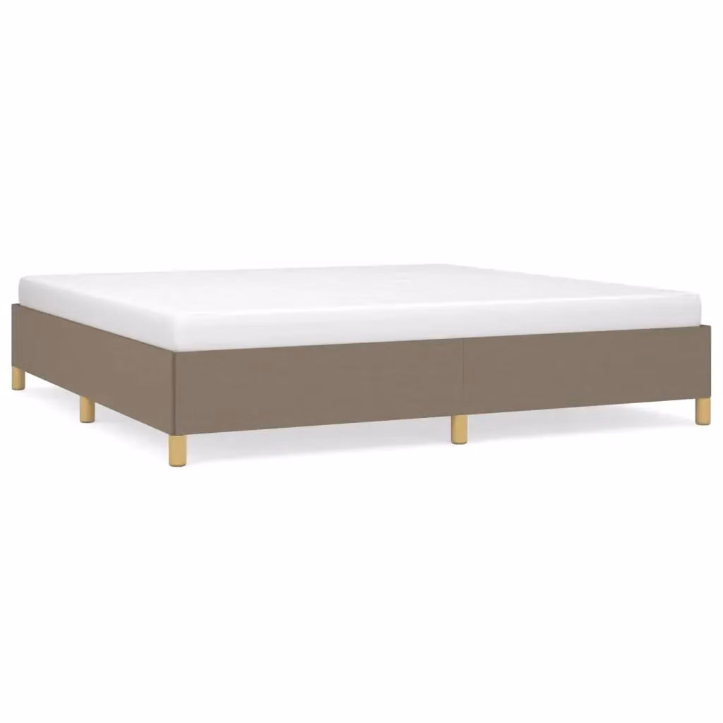 Giroletto vidaXL in tessuto beige senza materasso L/P: 200 x 200 cm – 2