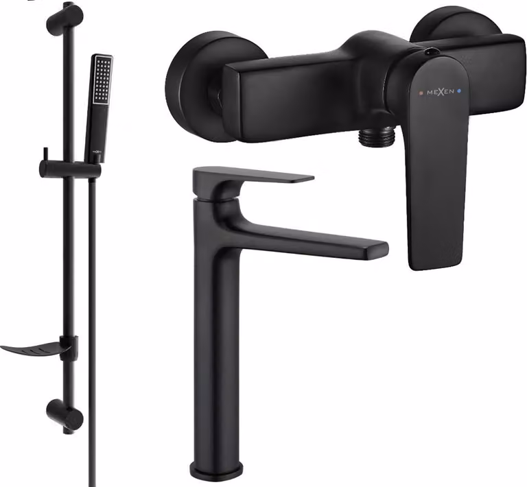 Mexen Lynx DF72 set doccia, nero - 745914DF72-70