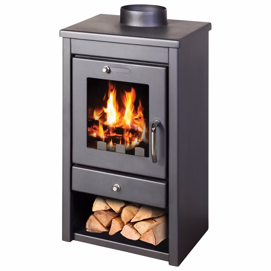 Stufa a legna Victoria Deluxe Sm - 7,00 kW, compatta, efficiente, moderna ed economica