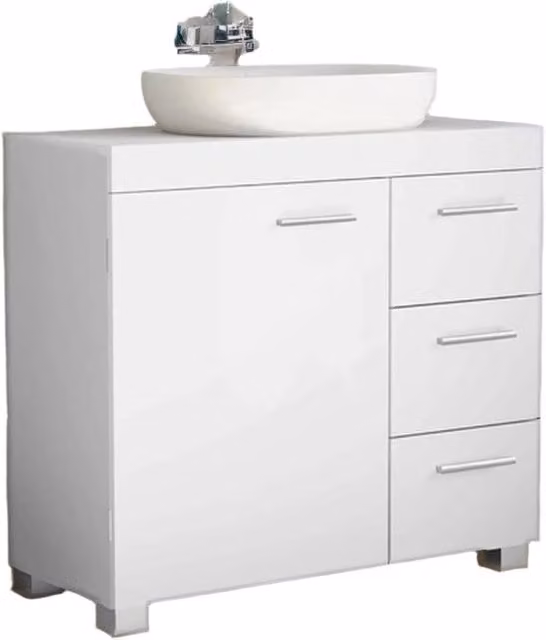 Cassettiera per bagno - cassettiera - unità di decorazione - 3 grandi cassetti - massimizza la conservazione - 30 x 70 x 64 cm