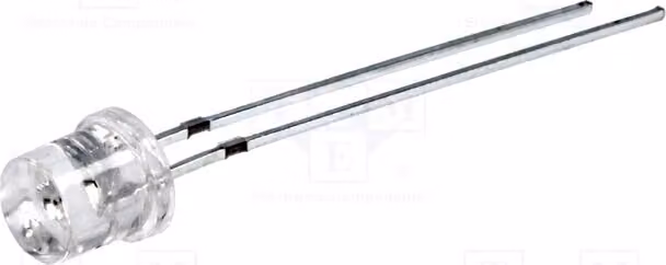 5 LED arancioni, angolo di emissione 140°, corrente di funzionamento 20mA, dimensioni 5mm, flusso luminoso 330÷450 mcd, modello OSO5JA57E1A. Diodi LED a montaggio superficiale (THT), 5mm, tensione di funzionamento 1,8÷2,6V