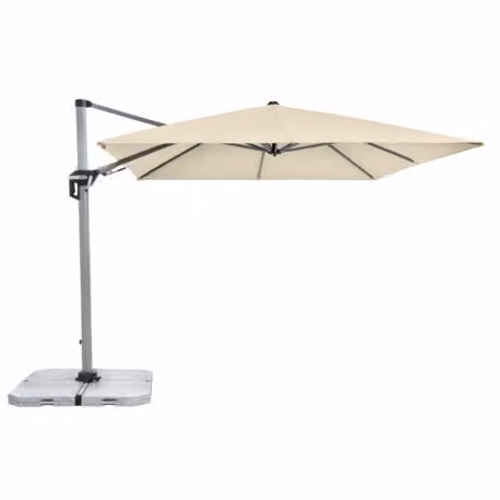 Ombrellone oscillante con barra laterale Doppler ACTIVE 350 x 260 cm naturale
