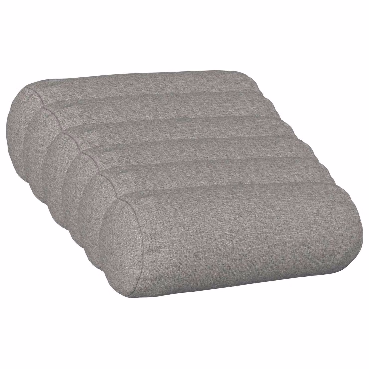 Set di 6 federe rotonde vidaXL HEERLEN in tessuto grigio, Ø 15 x 40 cm