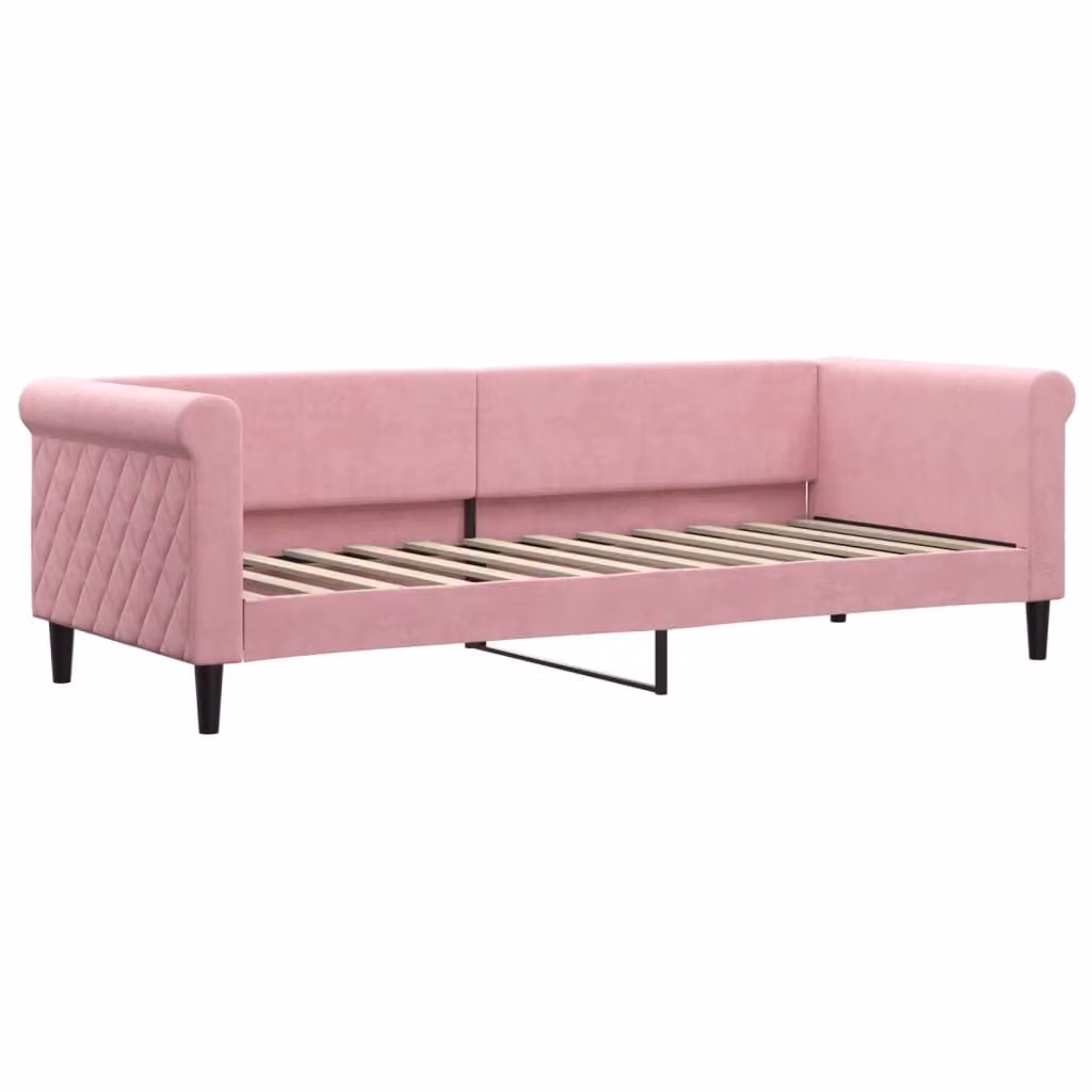 Letto da Giorno Rosa 80x200 cm in Velluto