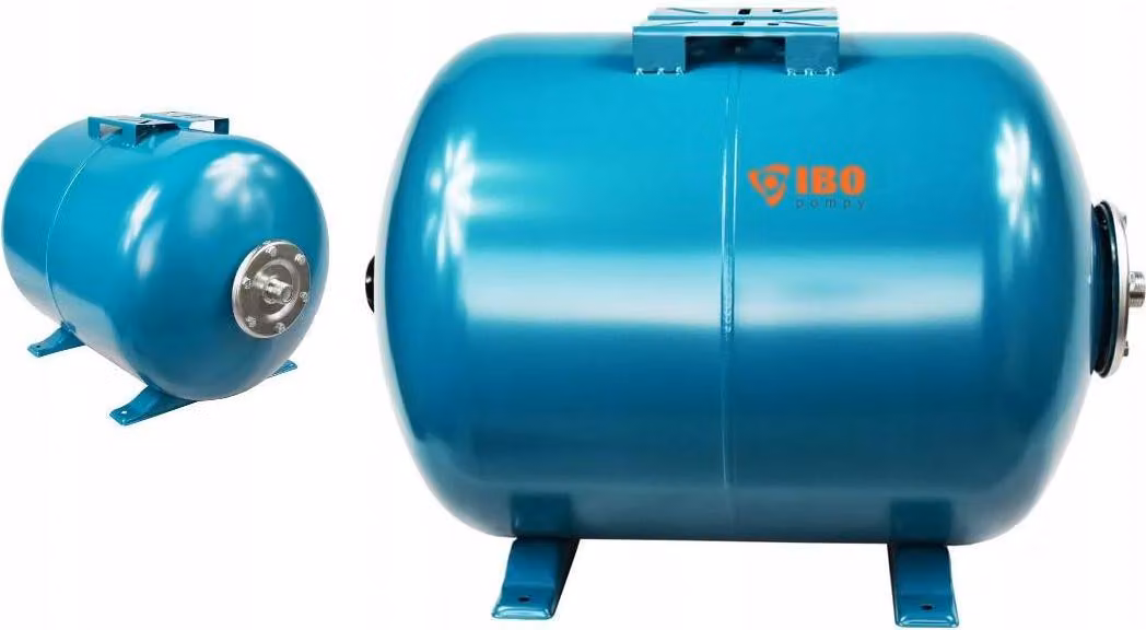 IBO | Serbatoio A Pressione 80 l - Orizzontale - Acciaio - Stabile - Resistente Alla Corrosione - Per Sistemi Idrici