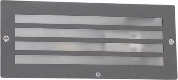 Lampada da incasso moderna grigio scuro IP44 Hurricane