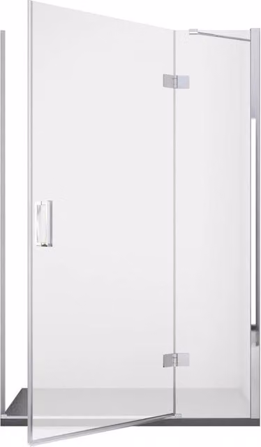 Porta Parete Doccia 110 cm 1 Anta Battente in Cristallo Trasparente 8mm H195 Bonussi Isabel