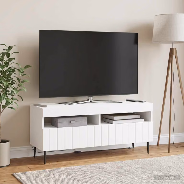 Mobile TV LED vidaXL ZWOLLE Bianco L/P/H: 100 x 35 x 43 cm