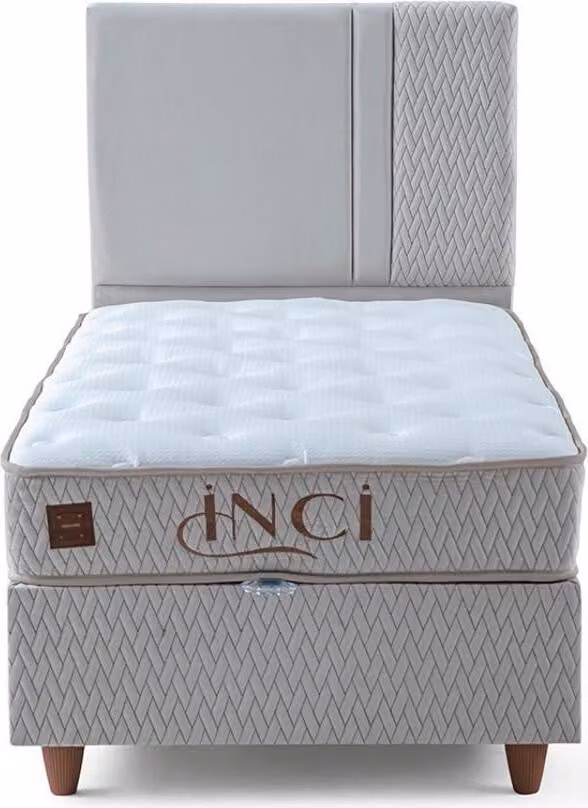 Graues Einzelbett Designer Schlafzimmer Möbel Luxuriöses Polsterbett