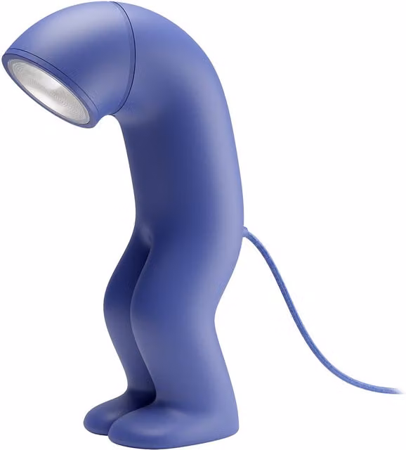Lampada da tavolo Qeeboo Hoodie con luce LED regolabile in blu e bianco