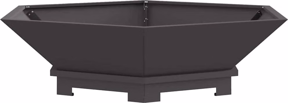 Focolare Nero 100 x 100 x 28 cm Acciaio