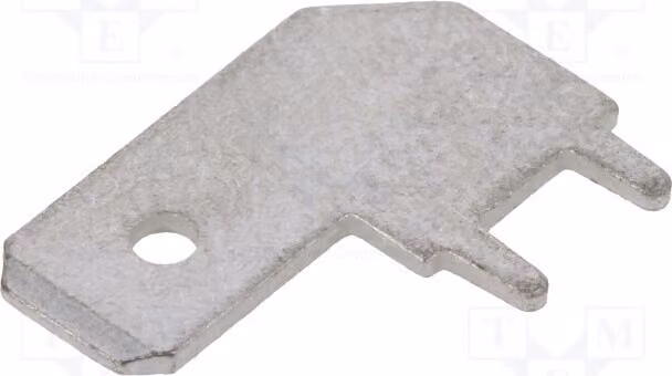 Connettore a morsetto, tipo a foro passante (THT), maschio, piatto, 0,8 mm, 6,3 mm, lunghezza totale: 16,2 mm, codice: 61-1573-11/0031 - Da saldare