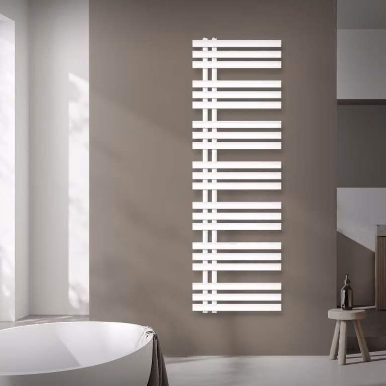 Radiatore da bagno LuxeBath Design, 500x1600 mm, bianco, incl. set di montaggio, senza elemento riscaldante